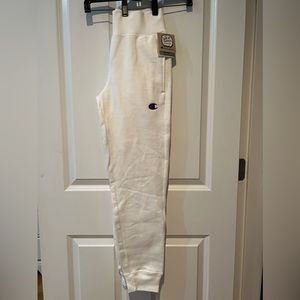 Champion reverse weave women’s white joggers